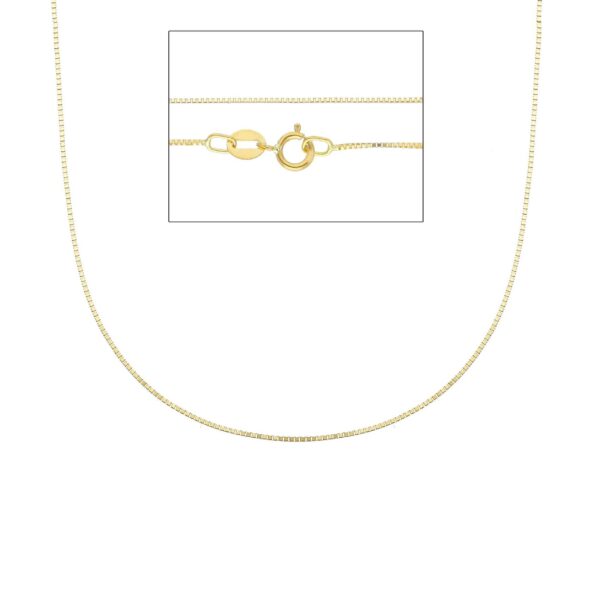 Catena veneziana oro giallo 45 cm - immagine 2