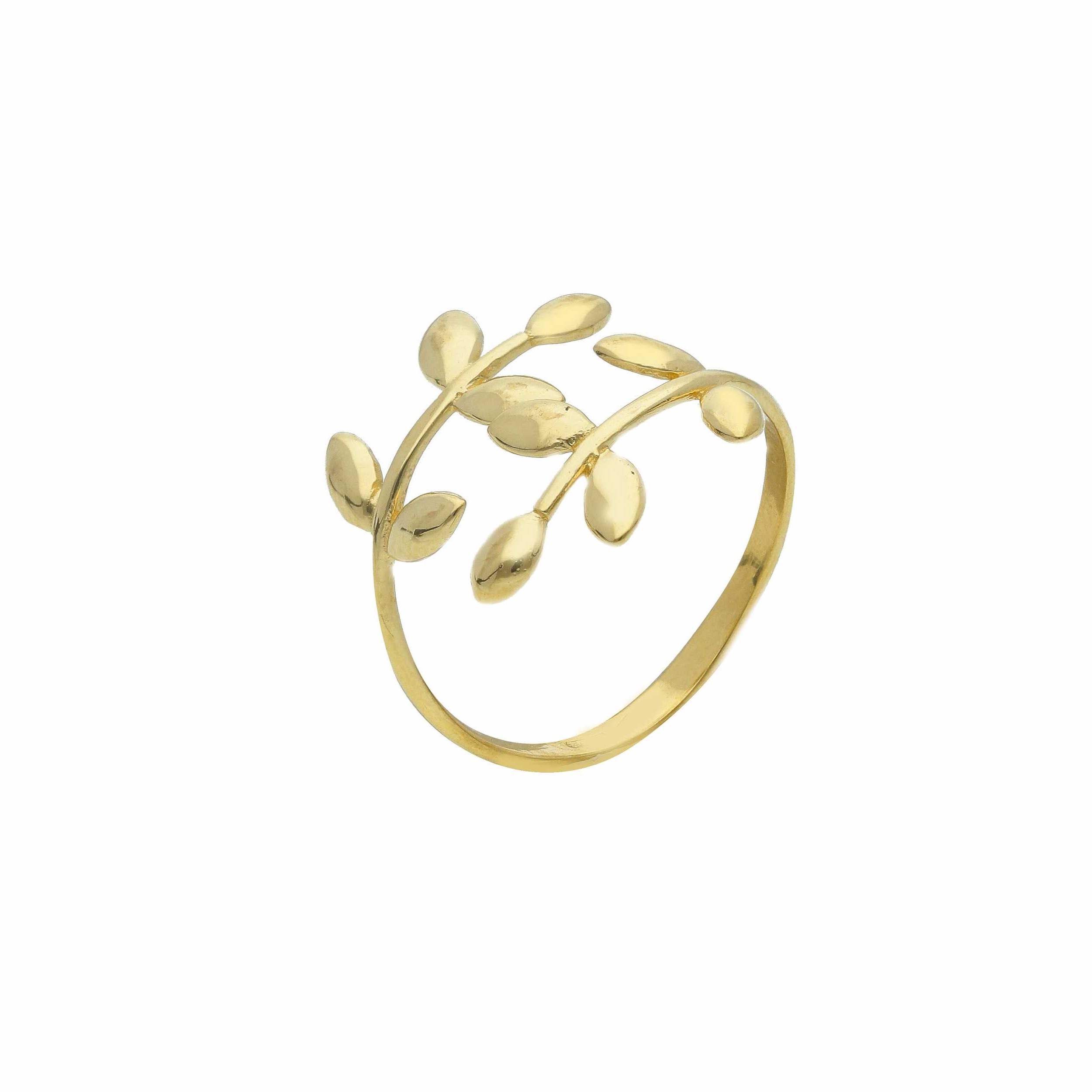 Anello oro Laurea Alloro
