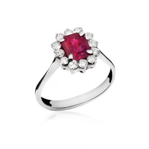 Anello oro con rubino burma no heat