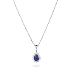 Collier oro zaffiro e diamanti