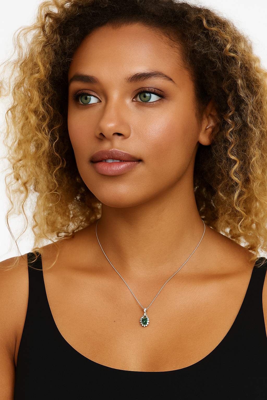 Collier smeraldo e diamanti