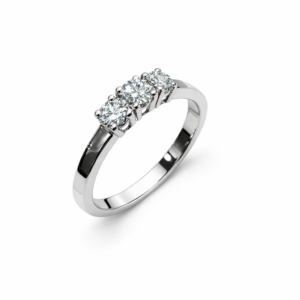Anello Trology oro bianco diamanti