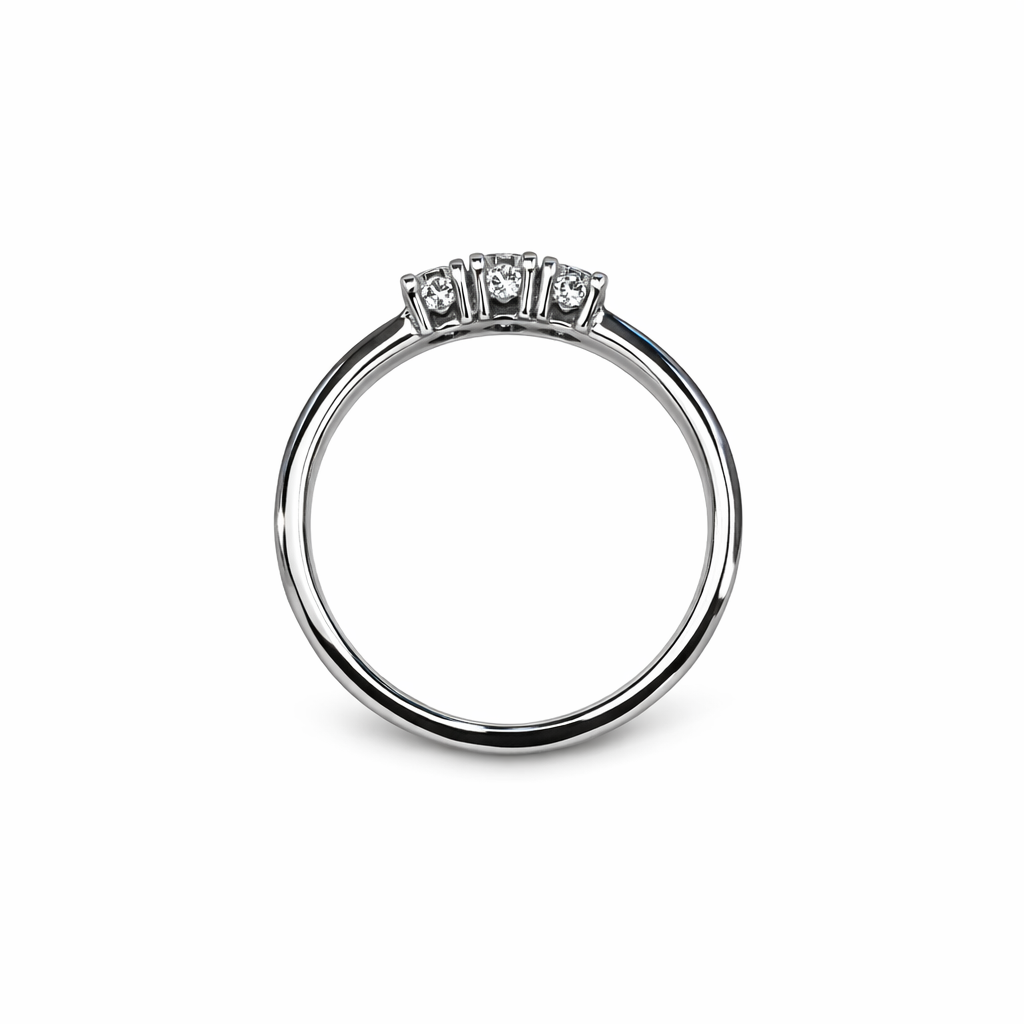 Anello Trology oro bianco diamanti